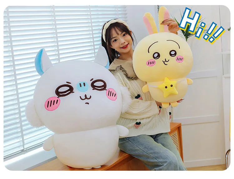 New 30-80cm Kawaii Hachiware Momonga Plush Toy Plush Dolls Are Soft But Not Easily Deformed Plush Room Decoration Birthday Gift