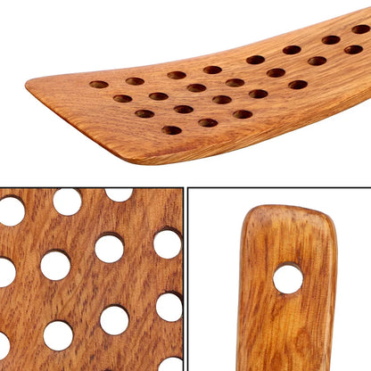 Frying Steak Shovel Filter Shovel Non-Stick Pan Wooden Spatula 24 Holes Kitchen Cooking Tool Kitchen Accessories