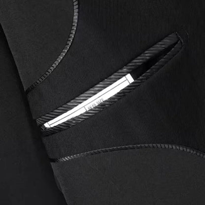 New Mens Blazer Pants Set Italian Style Slim Solid Color Fashion Smart Casual Business Gentleman Suit For Wedding Groom Best Man