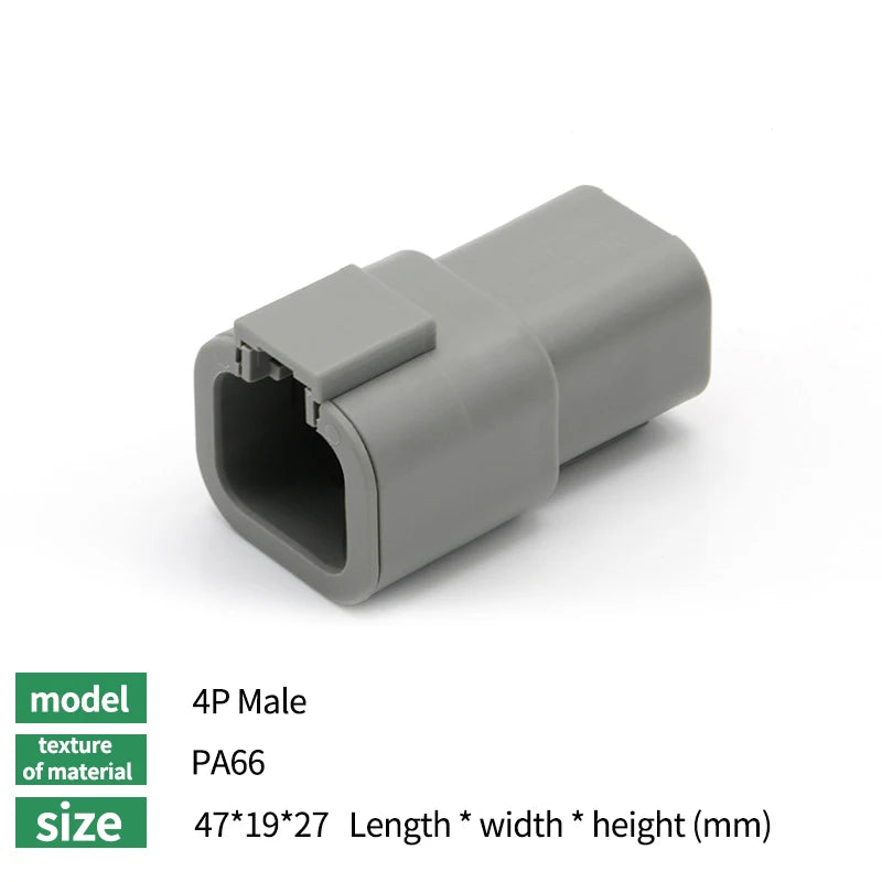 10/50/100 Sets Deutsch DTM/DT/DTP/DTF Automobile Connector Plug&Socket Male&Female Terminal DTM04-2/3/4/6/8/12 DTM06-2/3/4/6/8S