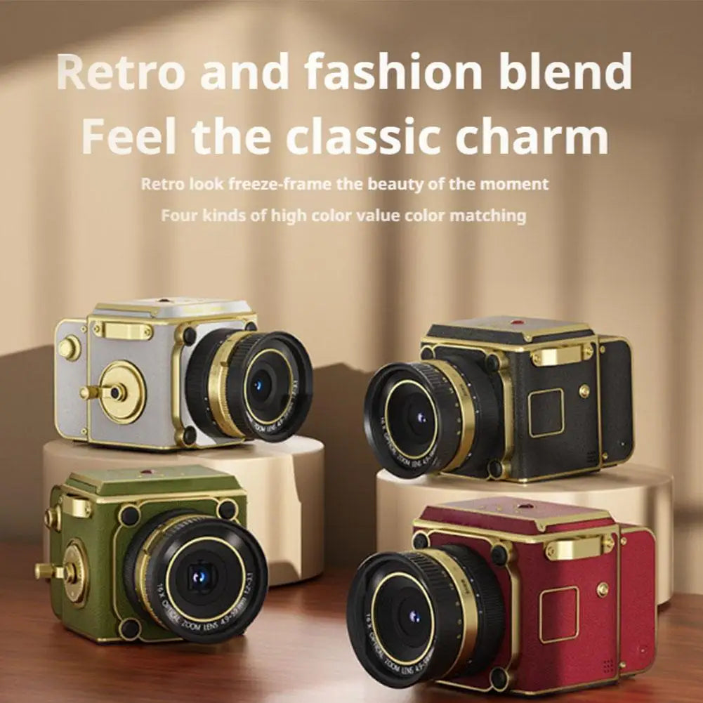 Retro CCD Digital Camera Portable Mini Camera Student Graduation Photo Zoom High-definition Digital Camera Travel Photography