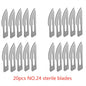 20-100pcs Sterile Carbon Steel Surgical Blades Scalpel Knife for DIY Cutting Phone Repair Carving Animal Grooming Maintenance