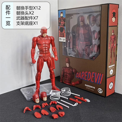 Ct Toys Daredevil Black 999 Red Mafex 223 Figure Comic Version Anime Action Figure Figurine Statue Model Toys gifts