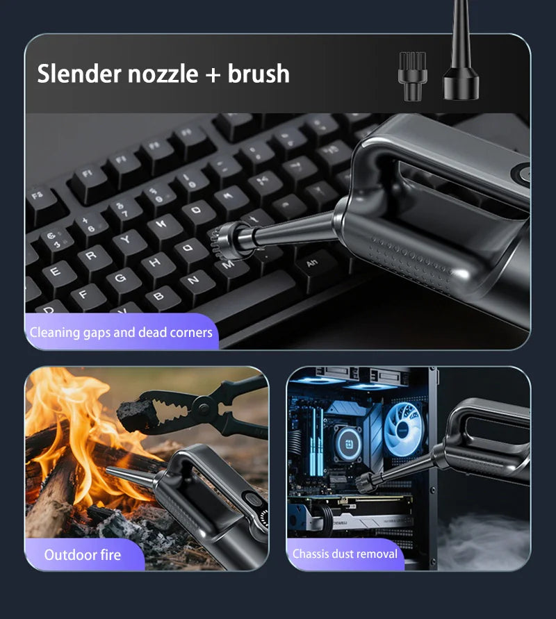 Car Vacuum Cleaner Wireless One-Button Dust Dump High-Power Portable Vacuum Cleaner Large Suction Mini Handheld Vacuum Cleaner