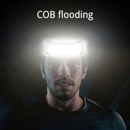 USB Rechargeable LED Headlamp Waterproof Head Lamp Adjustable Headband Head Light for Outdoor Camping Running Cycling Fishing