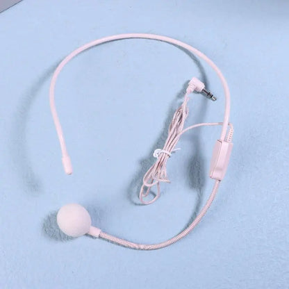 1Pc Wired 3.5mm Plug Guide Lecture Speech Headset Mic Portable Head-mounted Headset Microphone For Teaching Meeting
