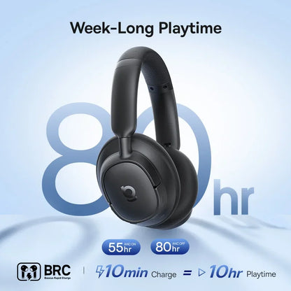 Słuchawki bezprzewodowe Baseus EH10 NC ANC 45 dB, adaptacyjna hybrydowa redukcja szumów, słuchawki Hi-Res LDAC, Bluetooth 6.0, 80 godz.