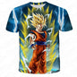 Anime Dragon Ball Son Goku 3D Print Kids T Shirt Summer Fashion Casual T-shirt Boy Girl Unisex Children's Clothing Tshirt Tops