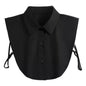 Women's Fashionable and Elegant Encrypted Chiffon Fake Collar Half Shirt Detachable Versatile Accessory Collar