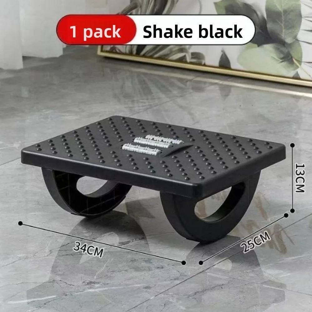 Portability with Massage Rollers Foot Rest 180 Degree Swing Ergonomic Foot Stool Office Foot Rest Under Desk