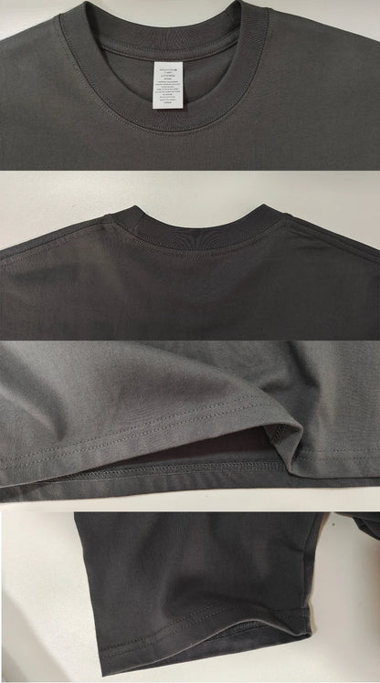 Custom-made men's T-shirts are suitable for team gatherings, gyms, and sports cotton round-neck short-sleeved shirts