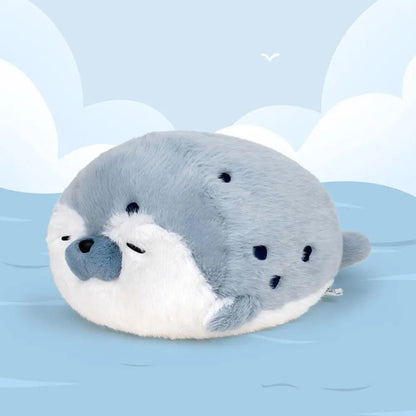 40/65cm Seal Plush Toy Soft Pillow Lifelike Simulation Stuffed Sea Otter Soft Doll Animal Toy Cartoon Otter Kid Birthday Gift