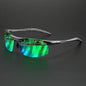 Classic Colorful Semi-Rimless Outdoor Polarized Sunglasses - Spring Hinge, UV400 for Driving, Fishing & Daily Use