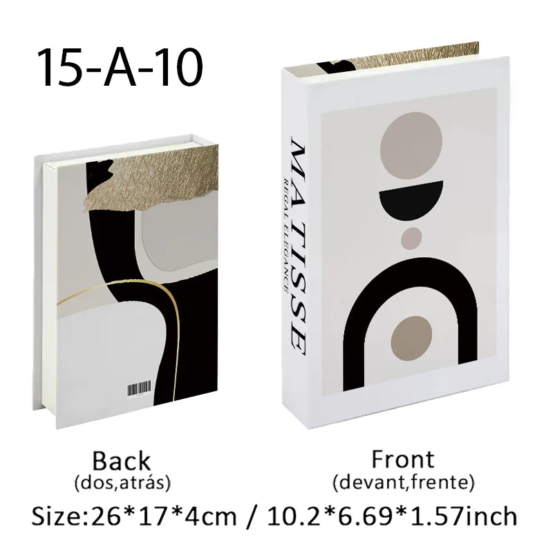 Open Luxury Fake Book Storage Box Home Decor Fashion Paris Decorative Books Interior Decoration Coffee Table Bedroom Ornaments