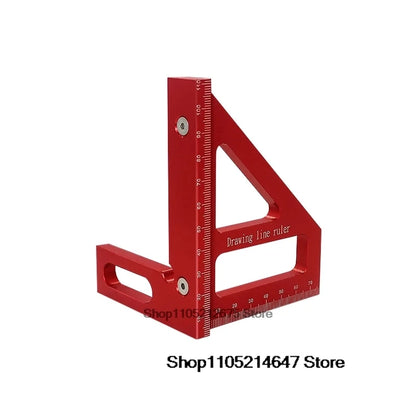 Woodworking Square Protractor Aluminum Alloy Miter Triangle  Layout Measuring Tool for Engineer Carpenter Ruler High Precision