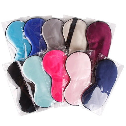 1Pc Pure Silk Sleep Natural Sleeping Eye Mask Eye Shade Cover Shade Eye Patch Women Men Soft Portable Blindfold Travel