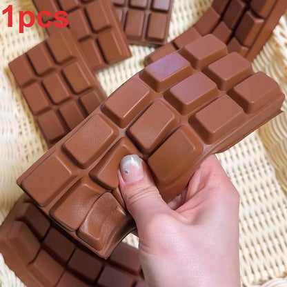 1/3PCS Simulated Chocolate Squishy Squeeze Toy PU Soft Slow Rebound Fidget Toys Stress Relief Sensory Squeeze Toys@