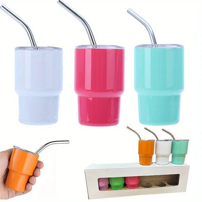 Stainless Steel Water Cup, Portable Mini Sippy Water Bottle, Suitable For Outdoor Camping, Picnic
