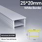 1M-10M LED Neon Rope Tube Soft Silicone Diffuser Channel Black/White Flexible Ribbon Strip Light for Recessed Channel