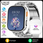 LIGE AMOLED Smart Watch Men 2.04 Screen Bluetooth Call Health Monitor IP68 Waterproof Sport Women Smartwatch New For Android IOS