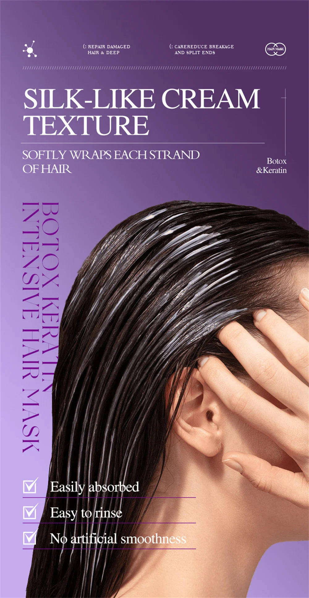Magical Keratin Hair Mask 5 Seconds Repair Damaged Frizzy Hair Soft Smooth Shiny Nutrition Deep Moisturize Nourishing Hair Care