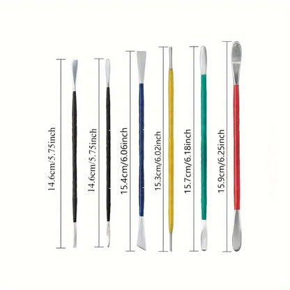 6pcs Pottery Sculpting Tool Clay Ceramic Modeling Tool Plaster Sculpting Kit