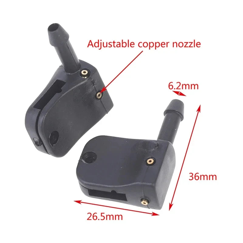 2Pcs Windshield Washer Nozzles Wiper Arm Spray Jets for Mercedes Vito W638 Sprinter, OEM Replacement High Pressure Fan Pattern