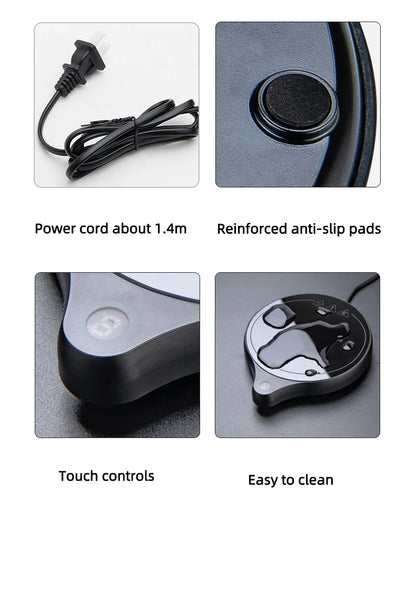 110V/220V Cup Heater Mug Warmer 100°C Hot Tea Makers Warmer Coaster 5 Gear Temperature Cup Heaters Coffee Milk Tea Heating Pad