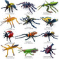 Tropics Insect Animals Model Butterfly Cricket Spider Bee Action Figures Mantis Figurine Miniature Educational Kids Toys Gift