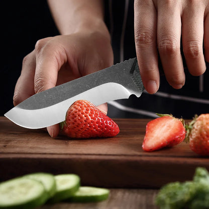 Forged Blade Butcher Knife Cleaver Boning Knife Multi-purpose Meat Chop Vegetable Fruit Fish Slicing Chef Kitchen Cutting Tools