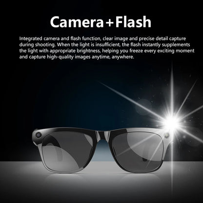 Lenovo AI Smart Bluetooth Glasses HD 6K 260Mah Multifunction Calling Translate Voice Assistant Music Player Camera Glasses 2026