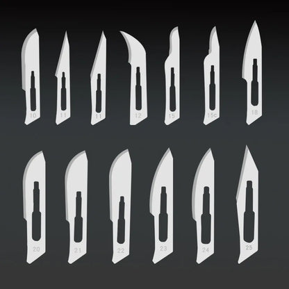 20-100pcs Sterile Carbon Steel Surgical Blades Scalpel Knife for DIY Cutting Phone Repair Carving Animal Grooming Maintenance