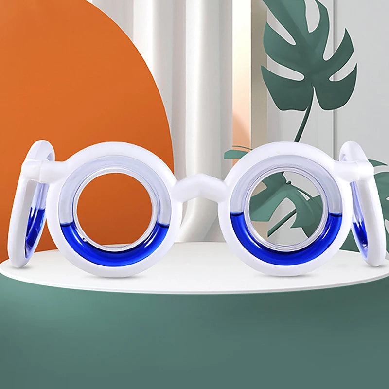 1Pcs Anti-Motion Sickness Liquid Glasses Portable Lensless Driving Sickness Goggles Anti-Sickness Glasses For Children Adult