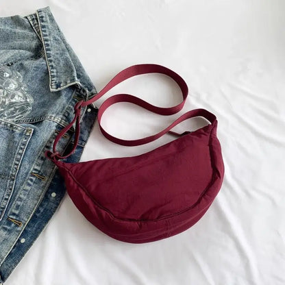 Thickened Waterproof Fabric Armpit Bags for Women's Versatile Dumpling Bag for Women Daily Use Single Shoulder Crossbody Bag