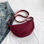 Thickened Waterproof Fabric Armpit Bags for Women's Versatile Dumpling Bag for Women Daily Use Single Shoulder Crossbody Bag