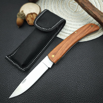 Stainless Steel Folding Knife Fillet Knife fishing boat fishing accessories Rosewood-Handled Folding Pocket Knife