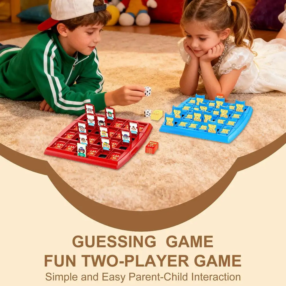 Guesses Who I Am Board Game Memory Logic Card Board Game Educational Guessing Board Toy for Family Party Gathering