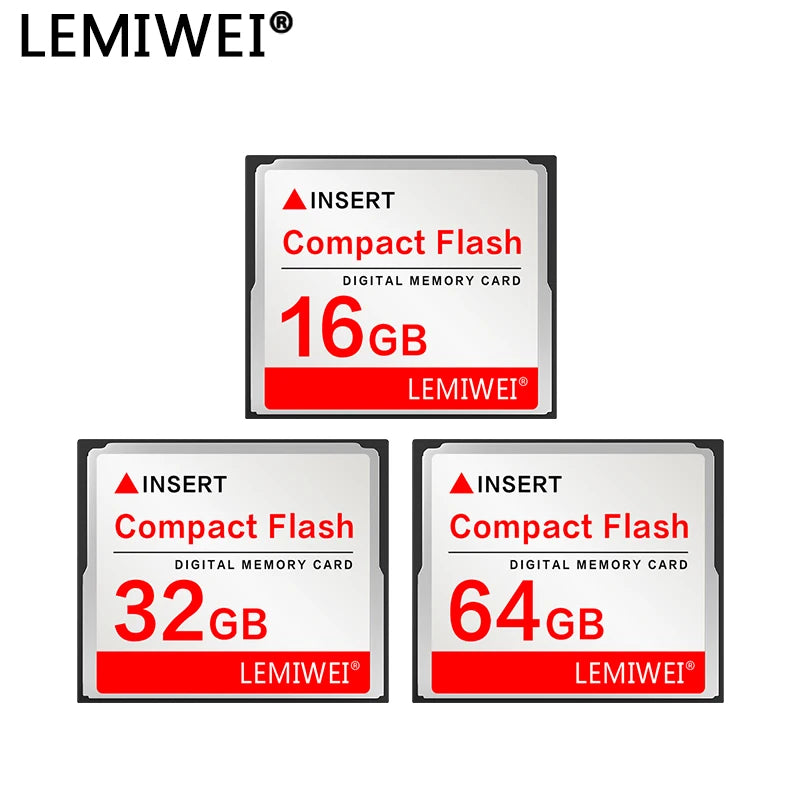 LEMIWEI CF Card 256MB 512MB 1GB Compact Flash Card 2GB 4GB 8GB CF Card 16GB 32GB 64GB Compactflash Card Storage Card For Camera