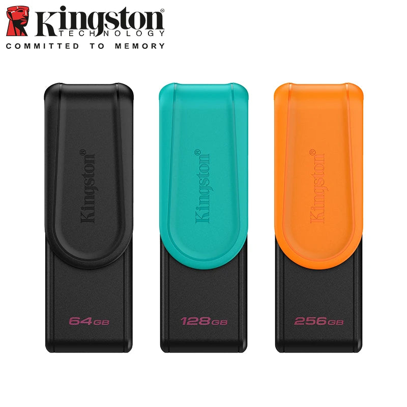Kingston DataTraveler Exodia S USB Flash Drive 64GB 128GB 256GB 512G USB 3.2 Gen 1 Pen Drive Black DTXS Flash Drive for Computer