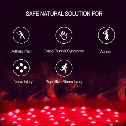 Red & Infrared Light Therapy Device For Hand Arthritis Fingers Pain Relief 660NM Red Light 850NM Near Infrared Mitten Glove
