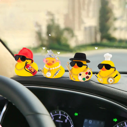 Cowboy Rubber Duck Car Ornament for Jeep Duck Car Dashboard Decorations Rubber Duck Car Accessories