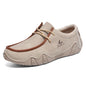 Design Sneakers Man Loafers Breathable Low Top Flat Shoes Driving Plus Size New 2026 Fashion Handmade Leather Casual Men Shoes