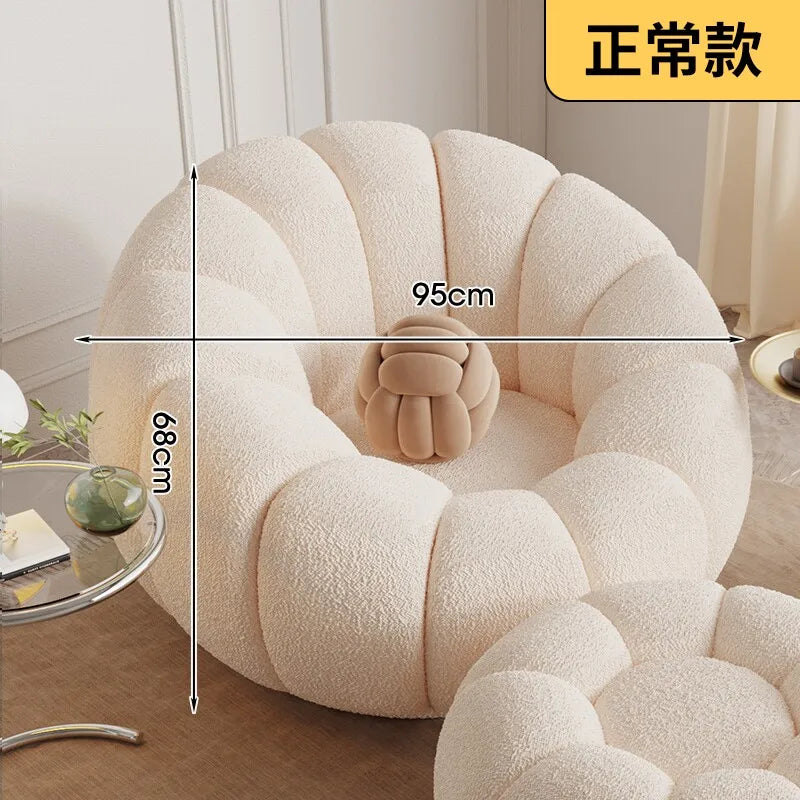 Lazy sofa single double pumpkin sofa reclining sleeping cloud swivel chair bedroom Internet celebrity sofa balcony sedentary