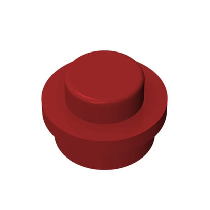 100PCS PLATE 1X1 ROUND Compatible With 4073 Round & Angles MOC Self-Locking Bricks Building Blocks Toys Accessories