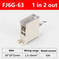 Breaker Junction Box 1 IN Mehrere-OUT FJ6G-63 Luft Schalter Terminal Block DZ47 Branch Terminal Universal Wire Connectors 4-16mm