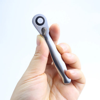 Quick Ratchet Wrench, Ratchet 72-Tooth Ratchet Screwdriver, 1/4 inch Drive Micro Ratcheting Bit Driver Wrench for Tight Spaces