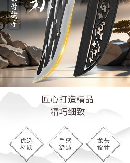 Multi-Purpose Kitchen Knife for Meat BBQ Cooking Knife Fishing Boning Knife Stainless Steel Butcher Knife Pastic Handle