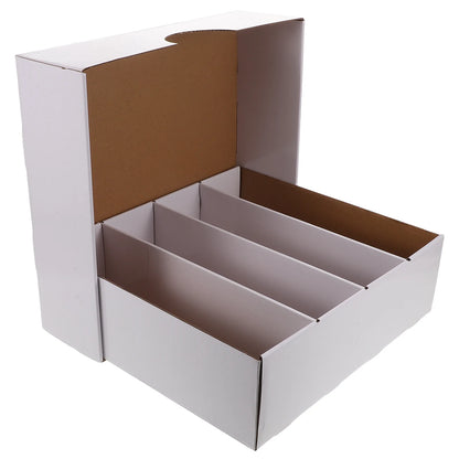 Multi Compartment Card Storage Box Foldable Design Large Capacity Cardboard Case for Trading Basketball Baseball