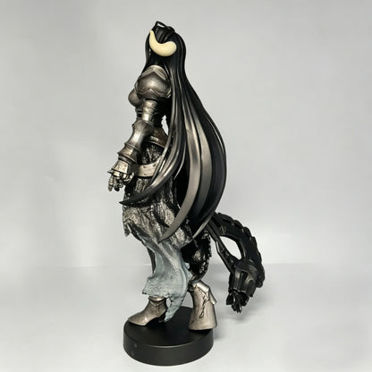 Overlord Armor Ver Figure 24cm Long Hair Demon Horns Battle Axe Statue Anime Model Heavy Metal Texture Armor Knight Figure