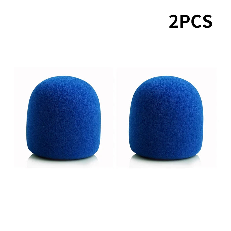 Wireless Handheld Microphone Cover Colorful Windproof Anti-Saliva and Washable Sponge Foam Cover for Most Microphone 3.5 X 7CM